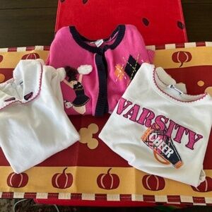 Hartstrings Girls Size 4 Cheerleader Sweater Bundle:  EUC